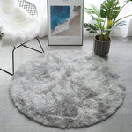 Alfombra Para Dormitorio Tapete Sala De Estar Cómoda Circular