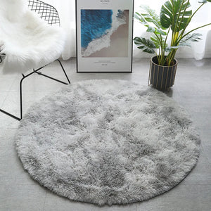 Alfombra Para Dormitorio Tapete Sala De Estar Cómoda Circular