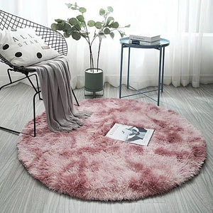 Alfombra Para Dormitorio Tapete Sala De Estar Cómoda Circular