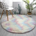 Alfombra Para Dormitorio Tapete Sala De Estar Cómoda Circular