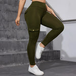 2 uds cintura alta  Leggings Fitness  pantalones deportivos