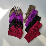 Traje deportivo de cintura alta para mujer