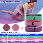 Kit de entrenamiento de 9 piezas de bandas para glúteos con barra, almohadilla para sentadillas, correas para el tobillo y correas de elevación, accesorios de gimnasio para hombres y mujeres